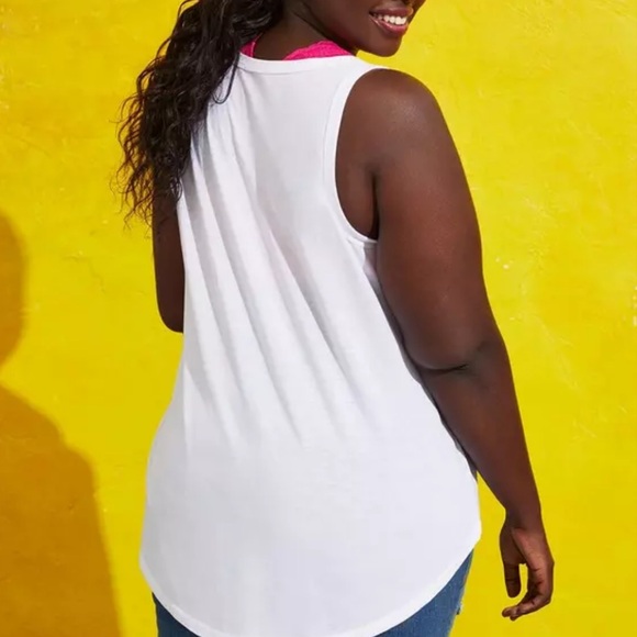 Torrid Celebrate Love & Pride Classic Fit Tank - Love Is Love White 3X NWT - Picture 3 of 9